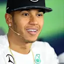 Lewis Hamilton (GBR) Mercedes AMG F1 in the Press Conference. Formula One World Championship, Rd17, United States Grand Prix, Preparations, Austin, Texas, USA, Thursday, 30 October 2014