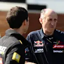 Franz Tost (AUT) Scuderia Toro Rosso Team Principal talks to Remi Taffin (FRA) Head of Renault Sport F1 Track Operations. Formula One World Championship, Rd1, Australian Grand Prix, Practice, Albert Park, Melbourne, Australia, Friday, 14 March 2014