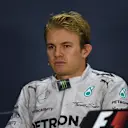 Second placed Nico Rosberg (GER) Mercedes AMG F1 in the Press Conference. Formula One World Championship, Rd16, Russian Grand Prix, Race, Sochi Autodrom, Sochi, Krasnodar Krai, Russia, Sunday, 12 October 2014