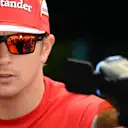 Kimi Raikkonen (FIN) Ferrari. Formula One World Championship, Rd14, Singapore Grand Prix, Marina Bay Street Circuit, Singapore, Preparations, Thursday, 18 September 2014