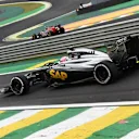 Jenson Button (GBR) McLaren MP4-29. Formula One World Championship, Rd18, Brazilian Grand Prix, Qualifying, Sao Paulo, Brazil, Saturday, 8 November 2014