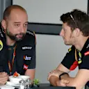 (L to R): Gerard Lopez (FRA) Genii Capital and Romain Grosjean (FRA) Lotus F1 Team. Formula One World Championship, Rd18, Brazilian Grand Prix, Qualifying, Sao Paulo, Brazil, Sunday, 9 November 2014