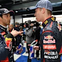 Daniel Ricciardo (AUS) Red Bull Racing and Daniil Kyvat (RUS) Scuderia Toro Rosso on the drivers parade. Formula One World Championship, Rd1, Australian Grand Prix, Race, Albert Park, Melbourne, Australia, Sunday, 16 March 2014. © Sutton Images