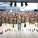 Mercedes-Benz, Stars & Cars. 29 November 2014. Daniel Juncadella, Christian Vietoris, Robert Wickens, Pascal Wehrlein, Lewis Hamilton, Dr. Dieter Zetsche, Nico Rosberg, Vitaly Petrov, Gary Paffett, Paul di Resta, Maximilian Götz. © Mercedes-Benz