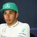 Race winner Lewis Hamilton (GBR) Mercedes AMG F1 in the Press Conference. Formula One World Championship, Rd2, Malaysian Grand Prix, Race, Sepang, Malaysia, Sunday, 30 March 2014. © Sutton Images