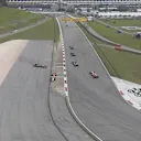 Lotus's Pastor Maldonado and Marussia's Jules Bianchi make contact at Turn 4 on the first lap. © FOWC Ltd