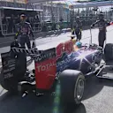 Red Bull's Sebastian Vettel retires on lap 5 after complaining of a lack of boost. © FOWC Ltd