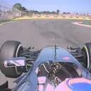 Jenson Button works his new-look steering wheel onboard the McLaren © FOWC Ltd. No reproduction without permission.