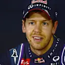 Sebastian Vettel (GER) Red Bull Racing, who qualified second, in the post-qualifying Press Conference. Formula One World Championship, Rd2, Malaysian Grand Prix, Qualifying, Sepang, Malaysia, Saturday, 29 March 2014. © Sutton Images