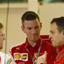(L to R): Pat Fry (GBR) Ferrari Technical Director, James Allison (GBR) Ferrari Chassis Technical Director and Diego Ioverno (ITA) Ferrari Operations Director. Formula One World Championship, Rd1, Australian Grand Prix, Practice, Albert Park, Melbourne, Australia, Friday, 14 March 2014. © Sutton Images
