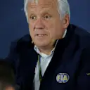 Charlie Whiting (GBR) FIA Delegate in the Press Conference. Formula One World Championship, Rd4, Chinese Grand Prix, Practice, Shanghai, China, Friday, 18 April 2014. © Sutton Images