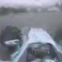 Nico Rosberg spins his Mercedes at Turn 16 on his final Q3 run and can only qualify in fourth place. © FOWC Ltd