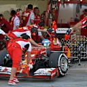 Fernando Alonso (ESP) Ferrari F14 T with aero sonsor. Formula One Testing, Day One, Bahrain International Circuit, Sakhir, Bahrain, Tuesday, 8 April 2014. © Sutton Images