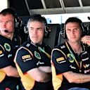 (L to R): Alan Permane (GBR) Lotus F1 Race Engineer and Nick Chester (GBR) Lotus Technical Director. Formula One World Championship, Rd1, Australian Grand Prix, Practice, Albert Park, Melbourne, Australia, Friday, 14 March 2014. © Sutton Images