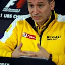 Rob White (GBR) Renault Sport in the Press Conference. Formula One World Championship, Rd4, Chinese Grand Prix, Practice, Shanghai, China, Friday, 18 April 2014. © Sutton Images