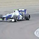 Simona De Silvestro makes her F1 test debut with Sauber, Fiorano, Italy, April 26, 2014. © Sauber