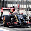 Pastor Maldonado (VEN) Lotus E22 with aero sensor. Formula One Testing, Day One, Bahrain International Circuit, Sakhir, Bahrain, Tuesday, 8 April 2014. © Sutton Images