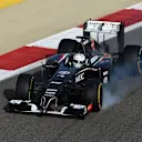 Giedo van der Garde (NDL) Sauber C33 locks up. Formula One Testing, Day Two, Bahrain International Circuit, Sakhir, Bahrain, Wednesday, 9 April 2014. © Sutton Images