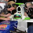 Simona De Silvestro makes her F1 test debut with Sauber, Fiorano, Italy, April 26, 2014. © Sauber