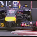 Red Bull's Daniel Ricciardo finds good grip on his soft tyres to go provisionally fastest. © FOWC Ltd