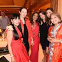 Party guests including (right to left) Audrey Fernley, Fabiana Ecclestone, Tamara Boullier, Pinky Lawani (partner of Vijay Mallya). Indian Empress yacht party, Monaco. May 22, 2014. © API people-image