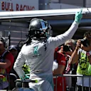 Pole sitter Nico Rosberg (GER) Mercedes AMG F1 celebrates in parc ferme. Formula One World Championship, Rd6, Monaco Grand Prix, Qualifying, Monte-Carlo, Monaco, Saturday, 24 May 2014. © Sutton Images