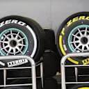 Pirelli tyres. Formula One World Championship, Rd3, Bahrain Grand Prix, Preparations, Bahrain International Circuit, Sakhir, Bahrain, Wednesday, 2 April 2014. © Sutton Images