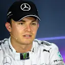 Nico Rosberg (GER) Mercedes AMG F1 in the Press Conference will start from second on the grid. Formula One World Championship, Rd5, Spanish Grand Prix, Qualifying, Barcelona, Spain, Saturday, 10 May 2014. © Sutton Images