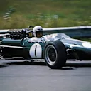 Race winner Jack Brabham (AUS) Brabham Repco BT24. Formula One World Championship, Rd8, Canadian Grand Prix, Mosport Park, Canada. 27 August 1967. World © Phipps/Sutton. © Sutton Images