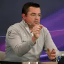 Eric Boullier (FRA) McLaren Racing Director in the Press Conference. Formula One World Championship, Rd8, Austrian Grand Prix, Practice, Spielberg, Austria, Friday, 20 June 2014. © Sutton Images