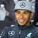 Lewis Hamilton (GBR) Mercedes AMG F1 in the Press Conference. Formula One World Championship, Rd7, Canadian Grand Prix, Preparations, Montreal, Canada, Thursday, 5 June 2014. © Sutton Images