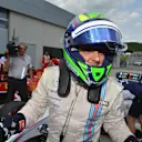 Pole sitter Felipe Massa (BRA) Williams celebrates in parc ferme. Formula One World Championship, Rd8, Austrian Grand Prix, Qualifying, Spielberg, Austria, Saturday, 21 June 2014. © Sutton Images
