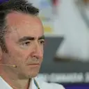 Paddy Lowe (GBR) Mercedes AMG F1 Executive Director (Technical) in the Press Conference. Formula One World Championship, Rd7, Canadian Grand Prix, Practice, Montreal, Canada, Friday, 6 June 2014. © Sutton Images