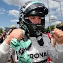 Pole sitter Nico Rosberg (GER) Mercedes AMG F1 celebrates in parc ferme. Formula One World Championship, Rd7, Canadian Grand Prix, Qualifying, Montreal, Canada, Saturday, 7 June 2014. © Sutton Images