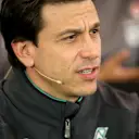 Toto Wolff (AUT) Mercedes AMG F1 Director of Motorsport in the Press Conference. Formula One World Championship, Rd8, Austrian Grand Prix, Practice, Spielberg, Austria, Friday, 20 June 2014. © Sutton Images