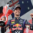 Race winner Daniel Ricciardo (AUS) Red Bull Racing celebrates on the podium with the trophy. Formula One World Championship, Rd7, Canadian Grand Prix, Race Day, Montreal, Canada, Sunday, 8 June 2014. © Sutton Images