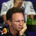 Christian Horner (GBR) Red Bull Racing Team Principal in the Press Conference. Formula One World Championship, Rd11, Hungarian Grand Prix, Practice, Hungaroring, Hungary. Friday, 25 July 2014