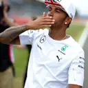 Lewis Hamilton (GBR) Mercedes AMG F1. Formula One World Championship, Rd9, British Grand Prix, Preparations, Silverstone, England, Thursday, 3 July 2014