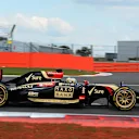 Charles Pic (FRA) Lotus E22 with 18 inch Pirelli tyres. Formula One Testing, Silverstone, England, Day Two, Wednesday, 9 July 2014