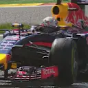 Red Bull's Sebastian Vettel puts in a superb lap on a drying track to secure third place on the grid. © FOWC Ltd