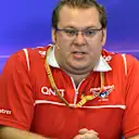 Dave Greenwood (GBR) Marussia Chief Engineer in the Press Conference. Formula One World Championship, Rd12, Belgian Grand Prix, Practice, Spa-Francorchamps, Belgium, Friday, 22 August 2014. © Sutton Images