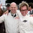 (L to R): Adrian Newey (GBR) Red Bull Racing Chief Technical Officer and Kenny Brack (SWE) Ford GT40 celebrate victory in the Whitsun Trophy. Goodwood Revival, Goodwood, West Sussex, England, 13-15 September 2013. © Sutton Images