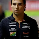 Sergio Perez (MEX) Force India walks the track. Formula One World Championship, Rd14, Singapore Grand Prix, Marina Bay Street Circuit, Singapore, Preparations, Thursday, 18 September 2014