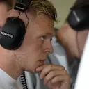 Valtteri Bottas (FIN) Williams FW36 and Kevin Magnussen (DEN) McLaren MP4-29 battle. Formula One World Championship, Rd13, Italian Grand Prix, Monza, Italy, Race Day, Sunday, 7 September 2014