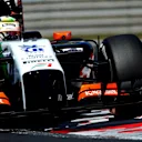 Sergio Perez (MEX) Force India VJM07. Formula One World Championship, Rd11, Hungarian Grand Prix, Practice, Hungaroring, Hungary. Friday, 25 July 2014