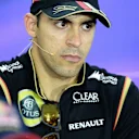 Pastor Maldonado (VEN) Lotus in the Press Conference. Formula One World Championship, Rd14, Singapore Grand Prix, Marina Bay Street Circuit, Singapore, Preparations, Thursday, 18 September 2014