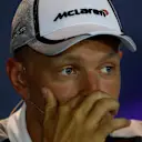 Kevin Magnussen (DEN) McLaren in the Press Conference. Formula One World Championship, Rd13, Italian Grand Prix, Monza, Italy, Preparations, Thursday, 4 September 2014