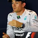 Nico Rosberg (GER) Mercedes AMG F1 in the Press Conference qualified second. Formula One World Championship, Rd13, Italian Grand Prix, Monza, Italy, Qualifying, Saturday, 6 September 2014