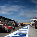 Fernando Alonso (ESP) Ferrari F14 T in the pitlane. Formula One World Championship, Rd11, Hungarian Grand Prix, Practice, Hungaroring, Hungary. Friday, 25 July 2014
