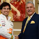 Sergio Perez (MEX) is announced as a Force India driver with Dr. Vijay Mallya (IND) Force India Formula One Team Owner. Sahara Force India Press Conference, Belgrave Square, London, Thursday, 12 December 2013